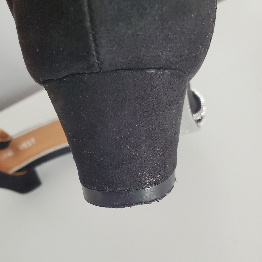 Nine West Girl's Dressy Rhinestone Heels Size 2.5 Black - Picture 15 of 15